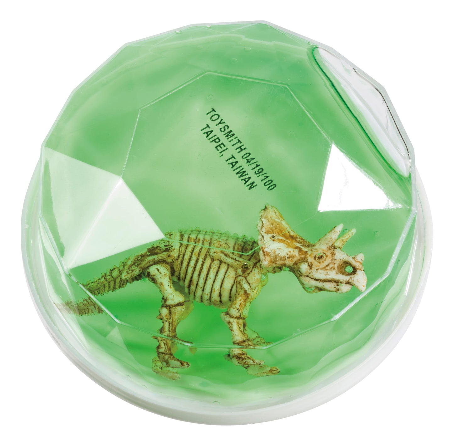 Green Dinosaur Putty with a dinosaur figure