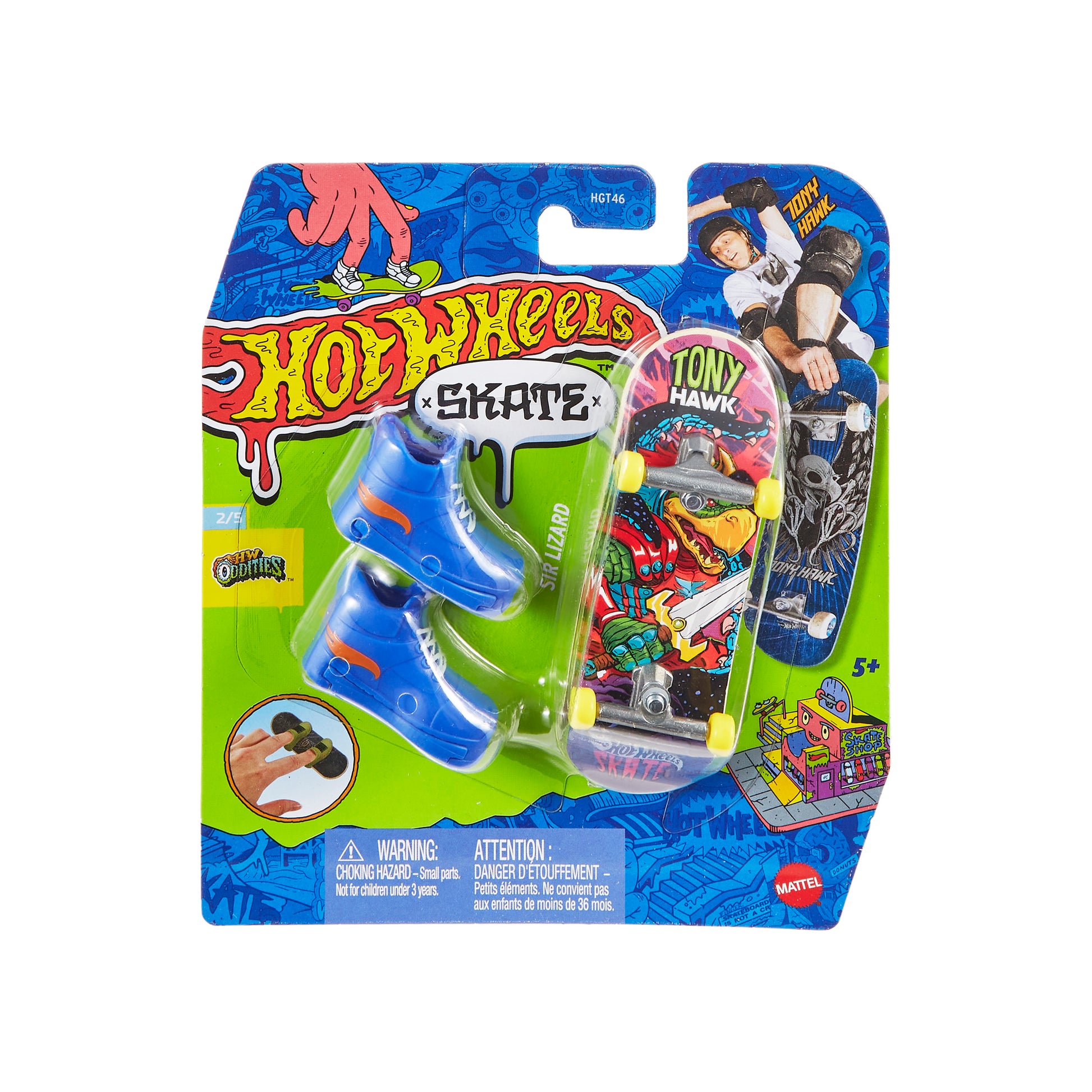 Mattel Hot Wheels Skateboard and Shoe