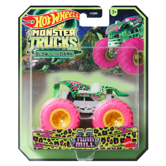 Mattel Hot Wheels Glow In The Dark Monster Trucks