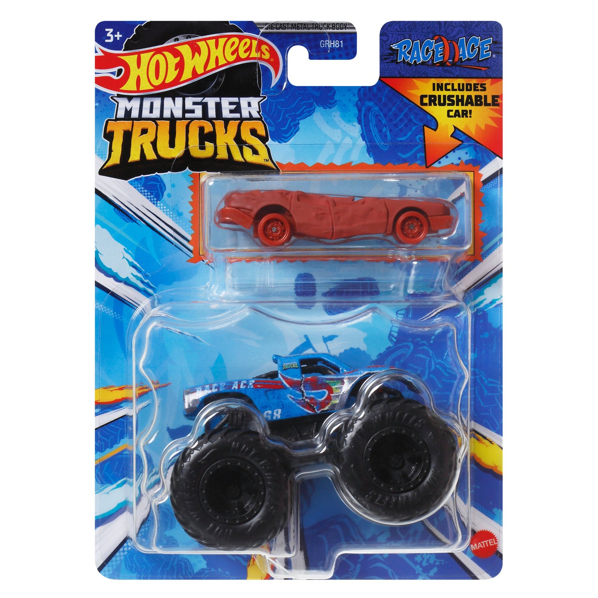 Mattel Hot Wheels Die Cast Monster Truck & Car Singles