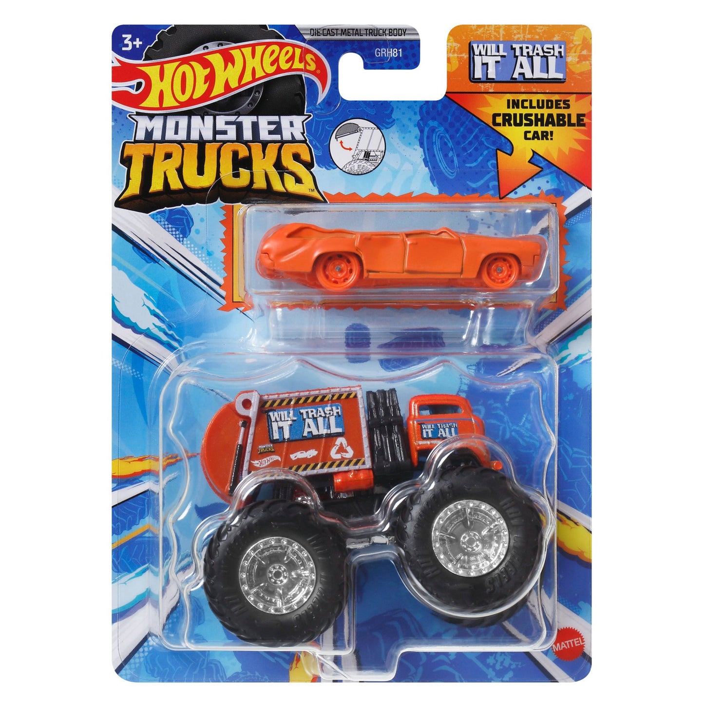 Mattel Hot Wheels Die Cast Monster Truck & Car Singles