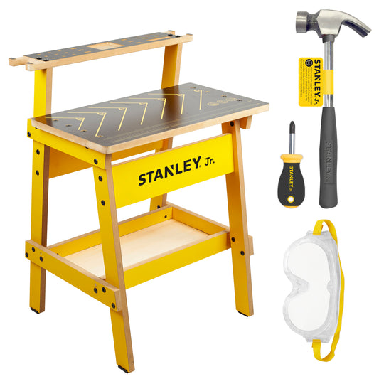 Stanley Jr. Kid's Work Bench & 3 Piece Toolset