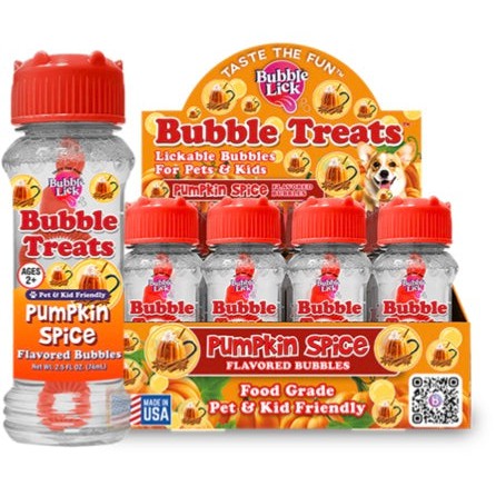 Bubblelick Pumpkin Spice Flavored Bubbles(12)