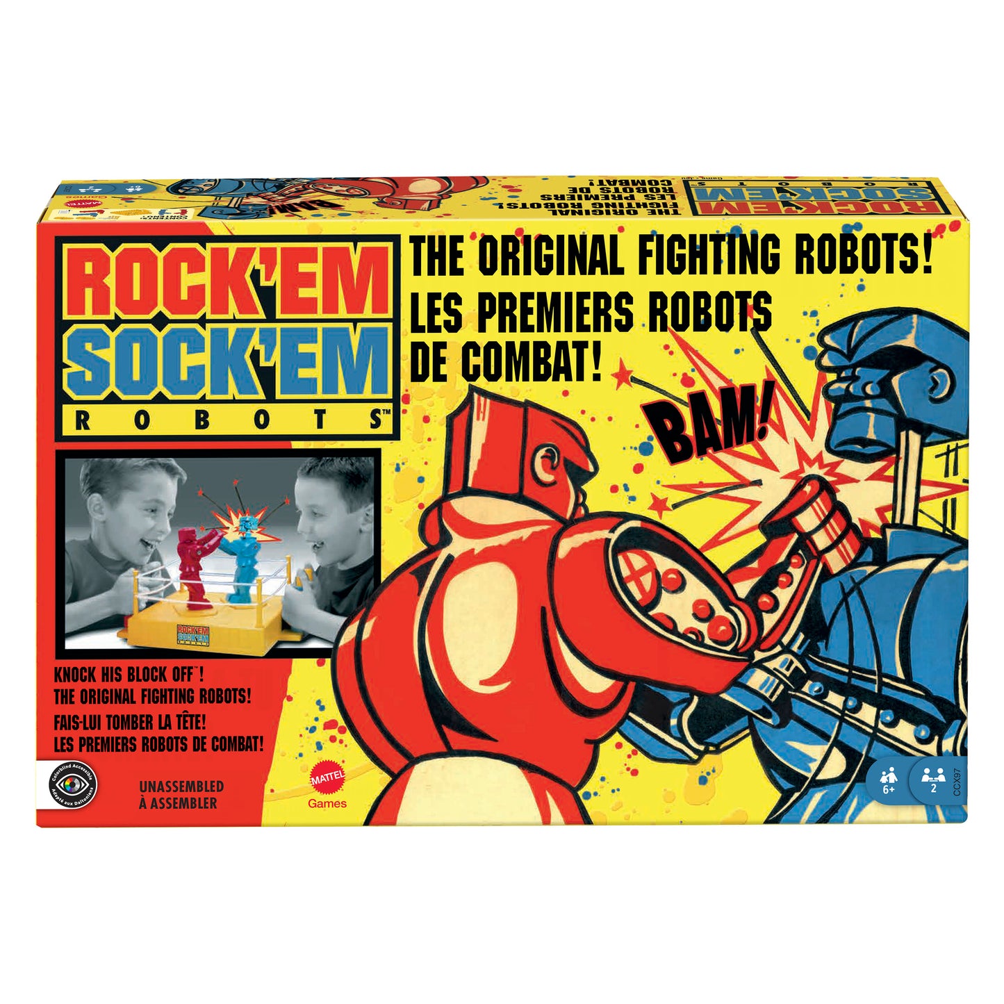 Mattel Games Rock Em Sock Em Robots