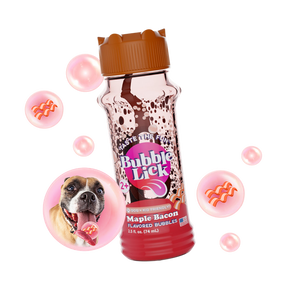 BubbleLick Bubble Treats Maple Bacon Flavored Bubbles for Pets