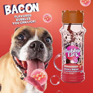 BubbleLick Bubble Treats Maple Bacon Flavored Bubbles for Pets