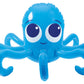 An inflatable blue octopus sprinkler 