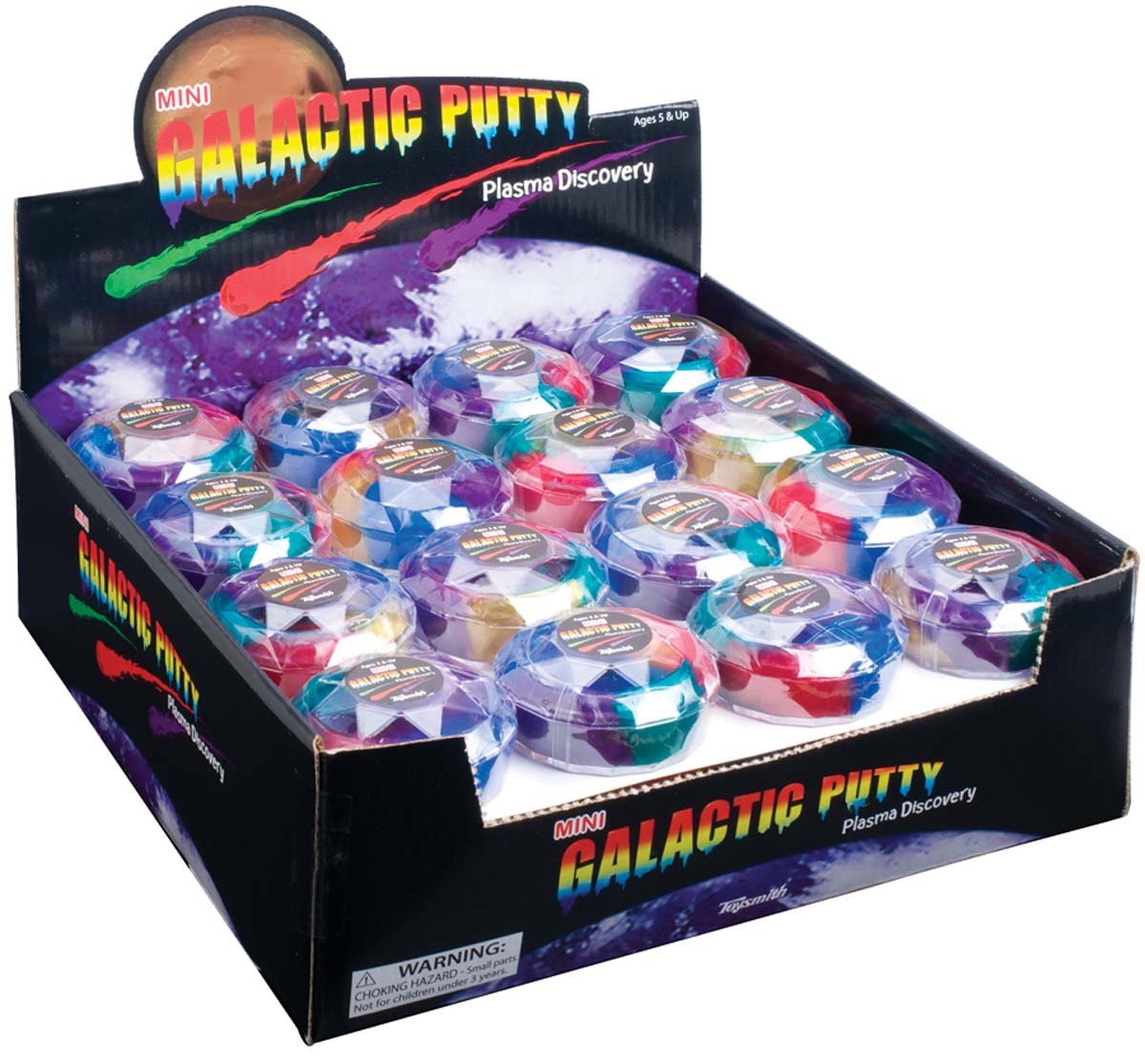 Retail pack containing 16 containers of Galactic Putty 