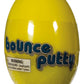Yellow egg-shaped container of Bounce Putty