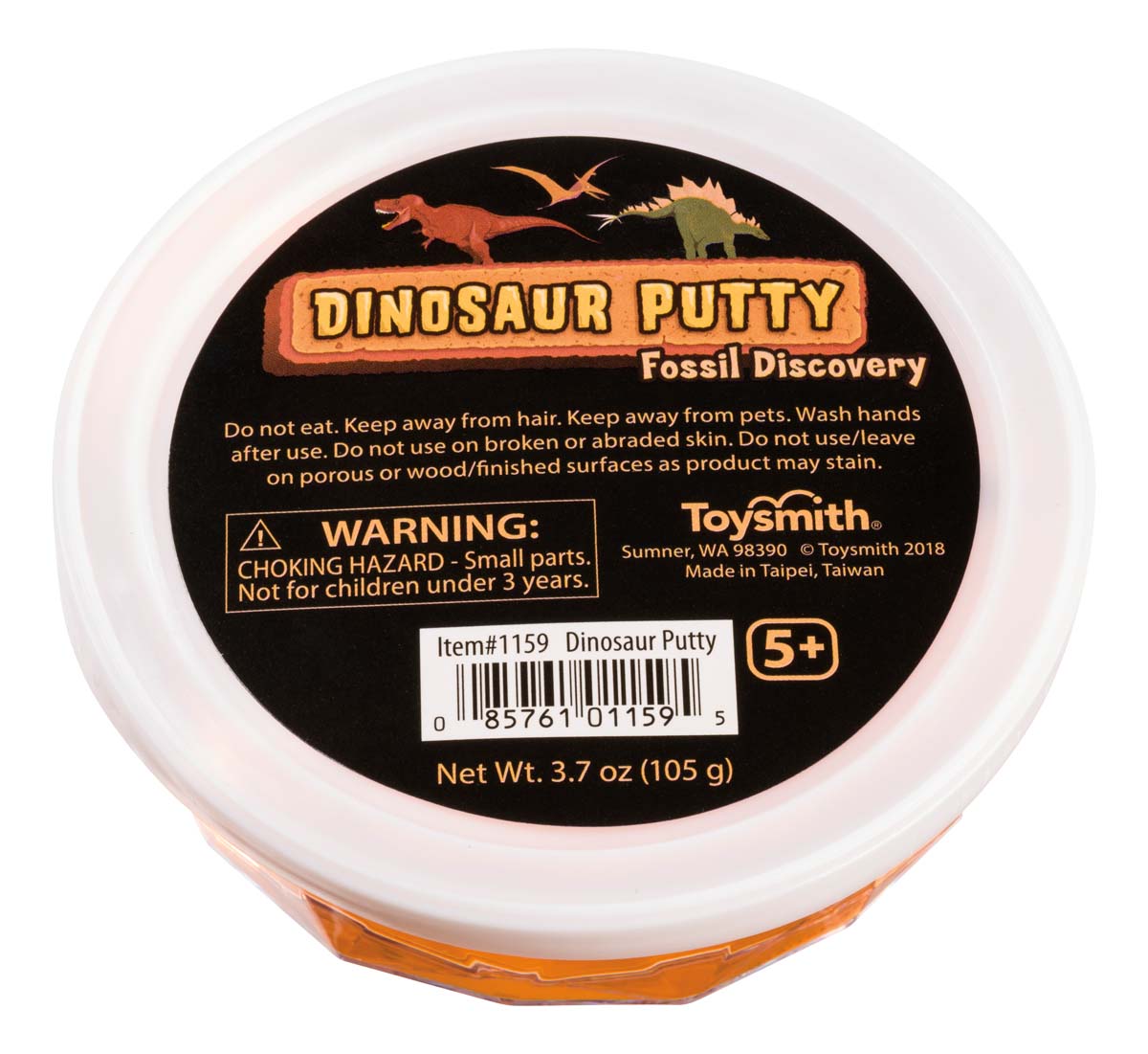 Dinosaur Putty container