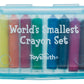 Blue container with 8 crayons