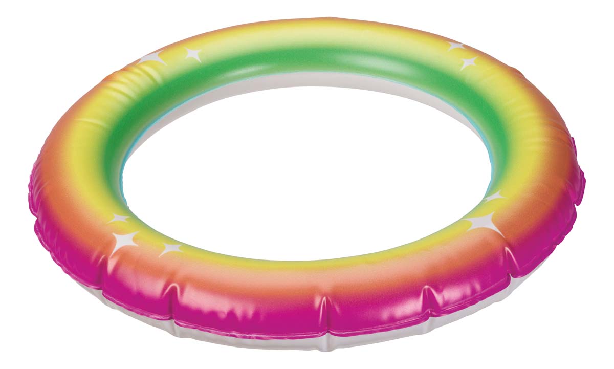 Inflatable rainbow ring