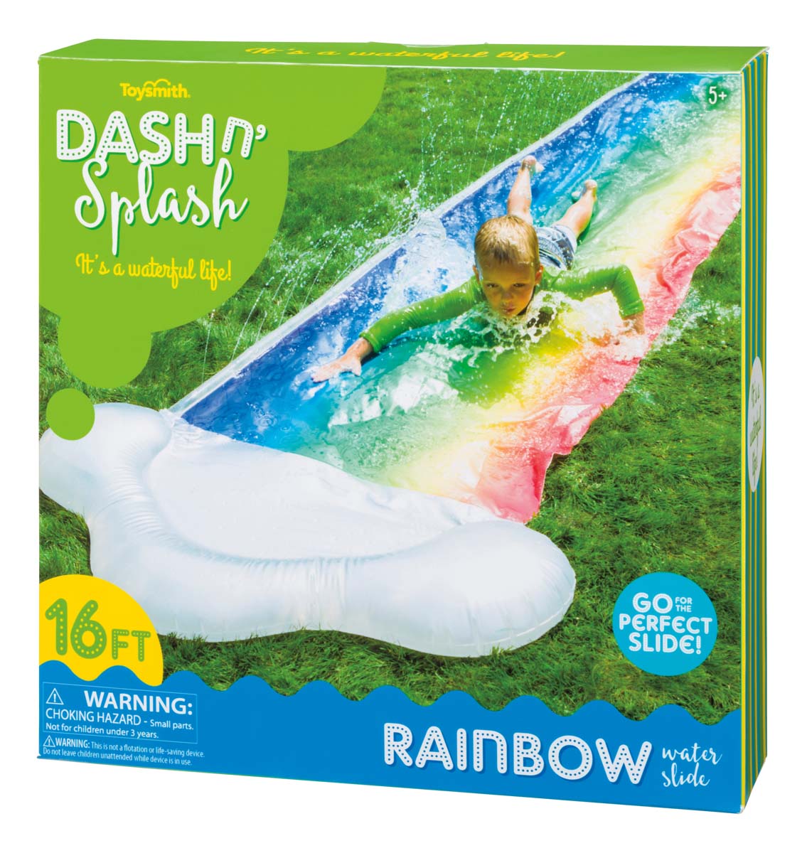 Dash N Splash Rainbow Slide package