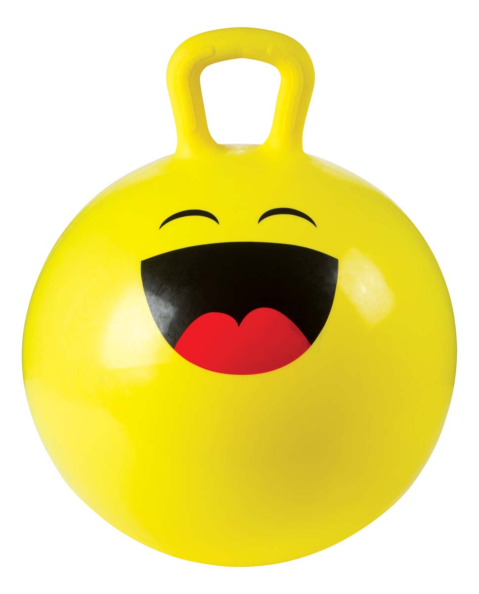 Happy Hoppy Ball with big smiling face.