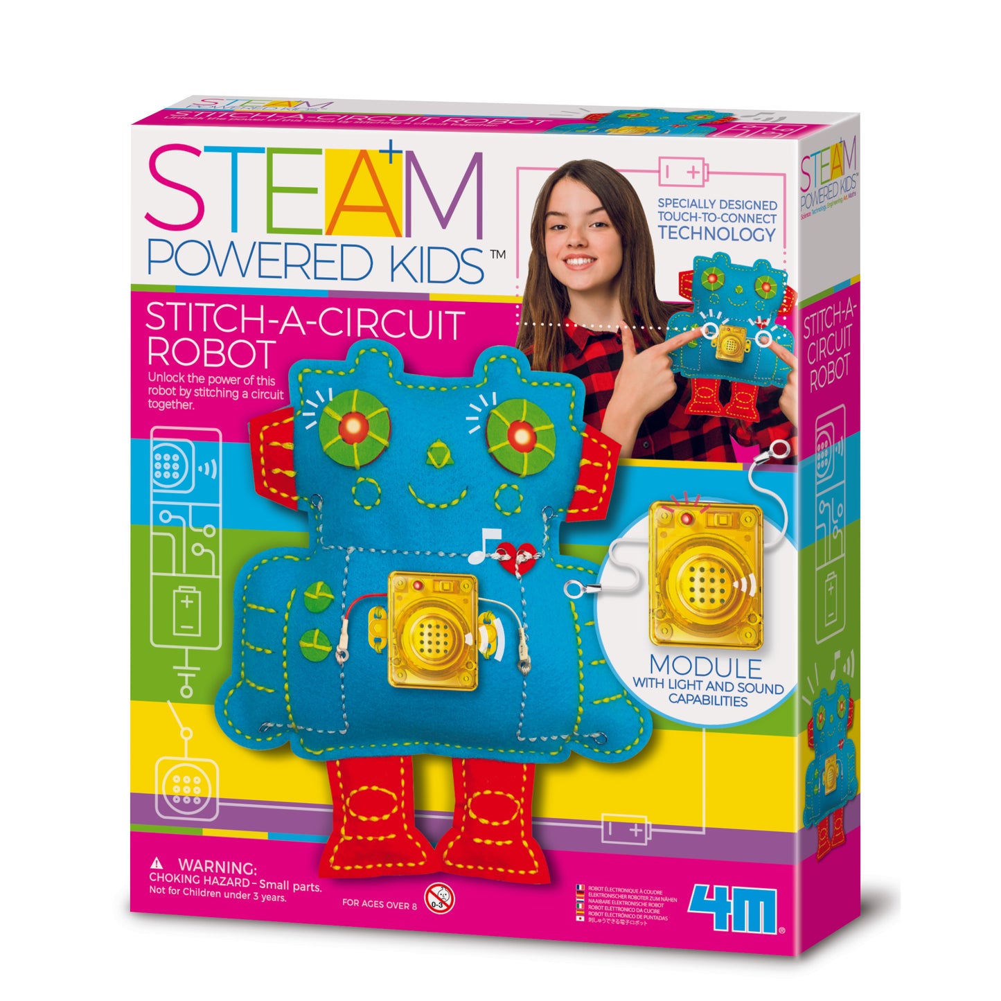 4M-STEAM Girls Stitch A Circuit Robot