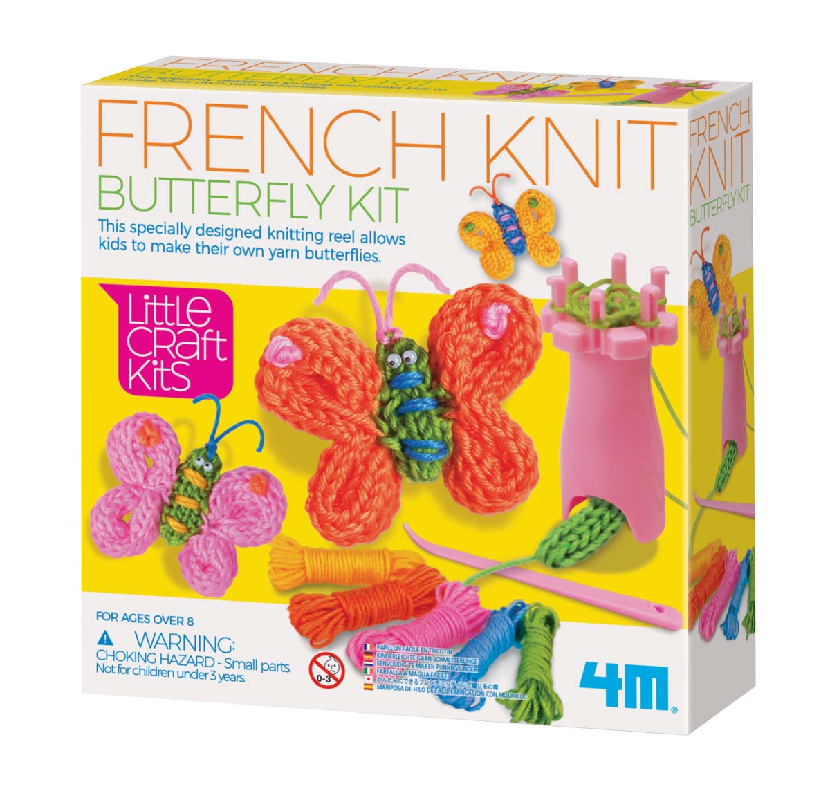 4M-Little Craft French Knit Butterfly Kit