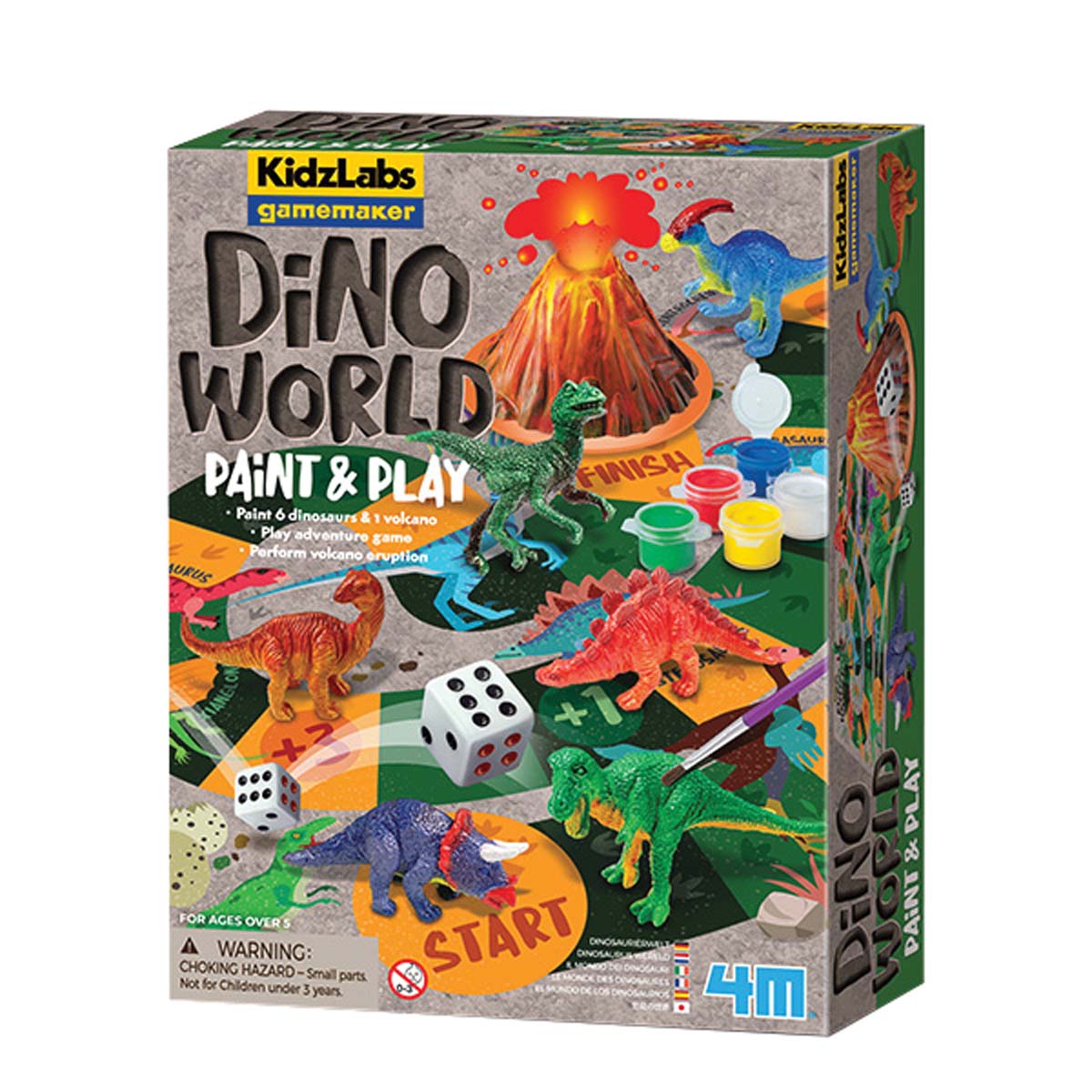 4M-Game Maker Dino World Paint & Play