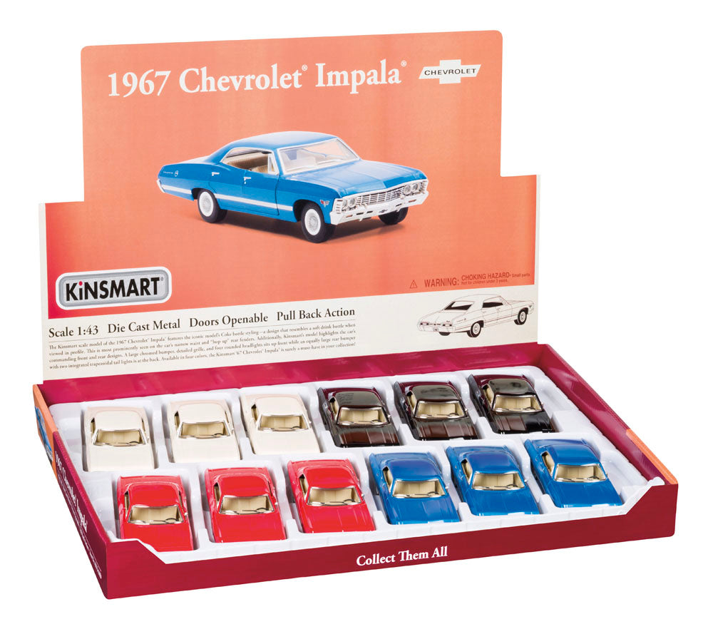 1967 Chevy Impala 12 piece set, 4 colors