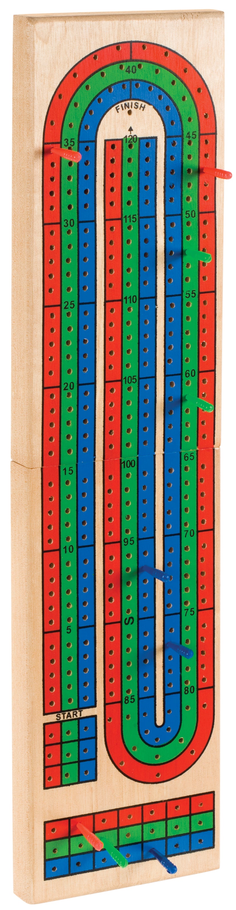 Toysmith Triple Track Cribbage Board