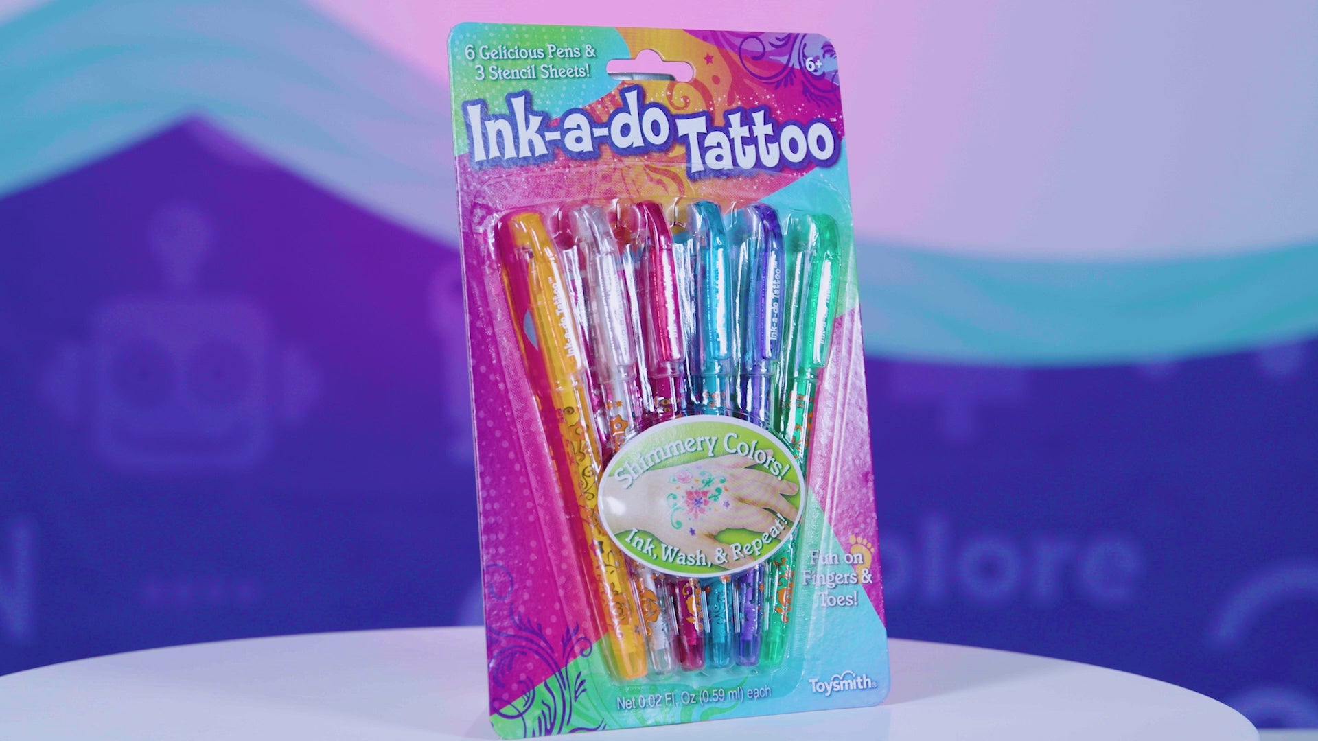 A video showing Ink-a-do tattoo pens in use